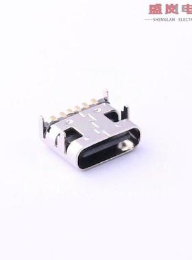 原装正品TYPE-C 6P(073)[Type-C 母座 卧贴