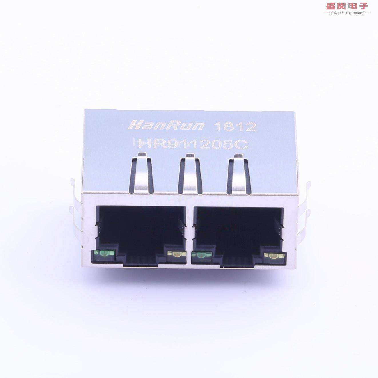 原装正品HR911205C[1x2端口RJ45，带LED和集成磁性]