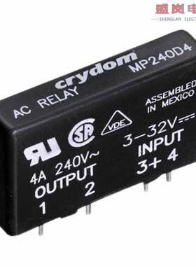 原装正品MP240D4[SSR RELAY SPST-NO 4A 24-280V]