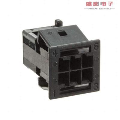 原装正品1-968291-2[CONN RCPT HSG 6POS 2.54MM]