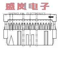 原装正品1-215919-6[CONN RCPT 16POS IDC GOLD]