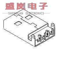 原装正品48037-0001[USB TYPE A RA SHLDED PLG