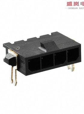 原装正品2-1445099-4[CONN HEADER SMD R/A 4POS 3MM]