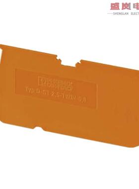 原装正品3030512[CONN TERM BLK END PLATE ORANGE]