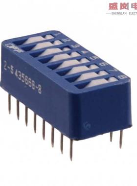 原装正品2-435668-8[SWITCH ROCKER DIP SPST 60MA 5V]
