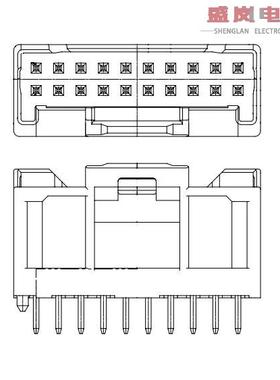 原装正品503091-2821[集管和线壳 iGrid V Hdr Dul Row