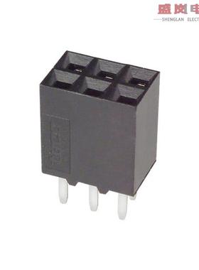 原装正品534206-3[CONN RCPT 6POS 0.1 GOLD PCB]