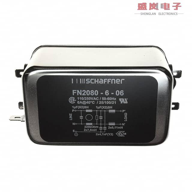 原装正品FN2080-6-06[LINE FILTER 110/250VAC 6A CHAS]