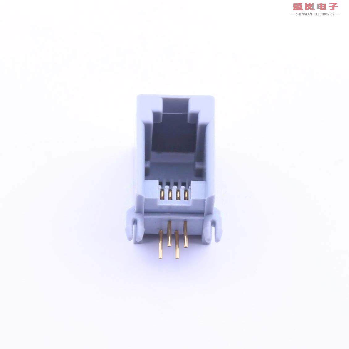原装正品R-RJ11R04P-A802[RJ11 电话插座 4P4C--灰色 全金]