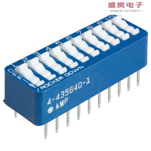 原装正品4-5435640-1[SWITCH ROCKER DIP SPST 60MA 5V]
