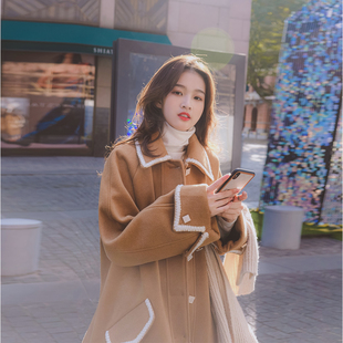 k248w1951 p175 现货 高转化自制不起球毛呢大衣毛呢外套通勤长款