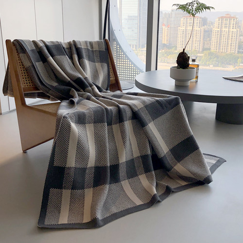 经典大格纹盖毯软装家居毛毯搭毯