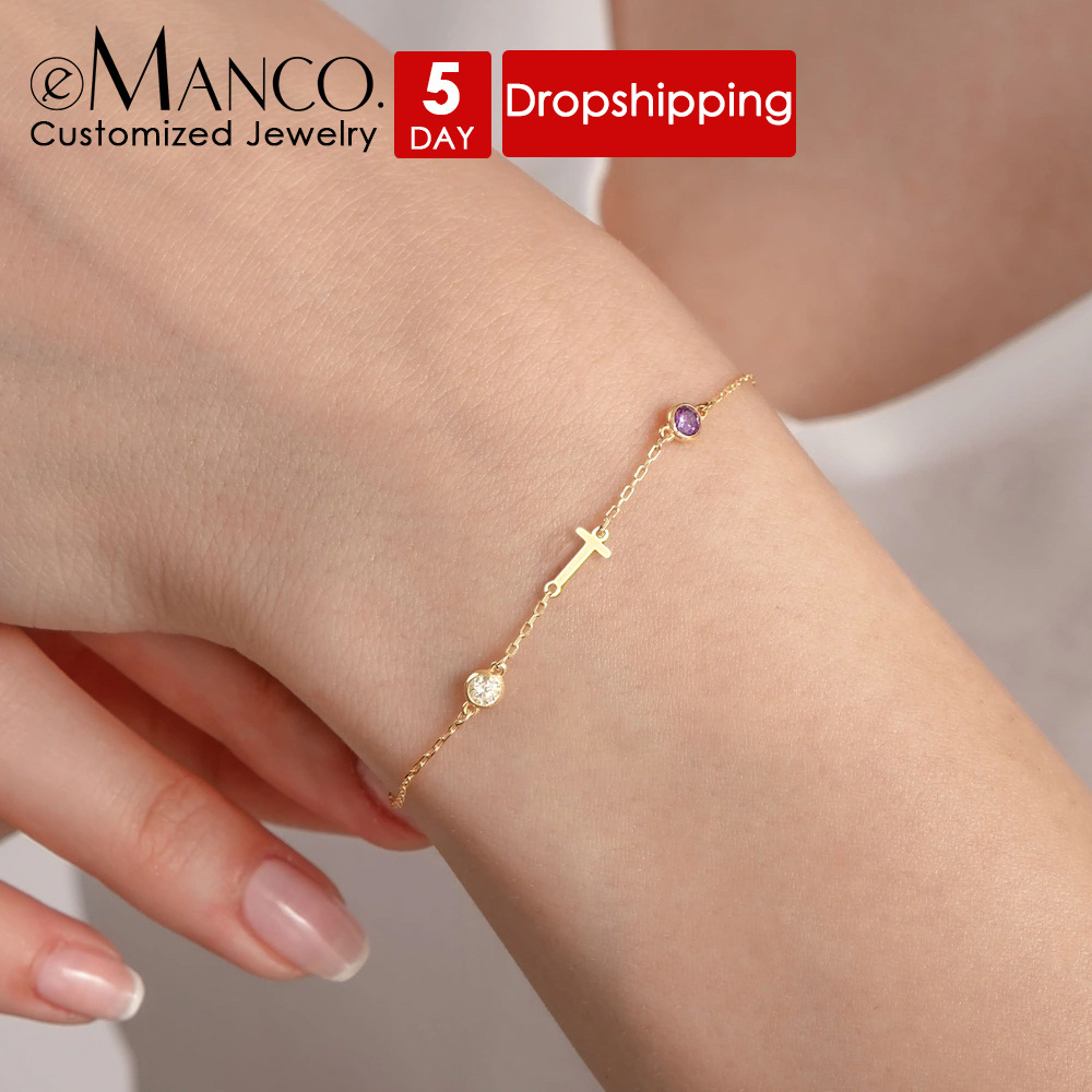 eManco新款时尚钛钢手链女轻奢