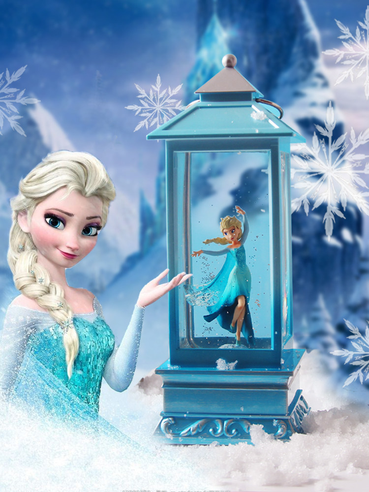 공주 엘사 뮤직 박스 디즈니 냉동 엘사 크리스탈 볼 어린이 소녀 생일 선물 뮤직 박스