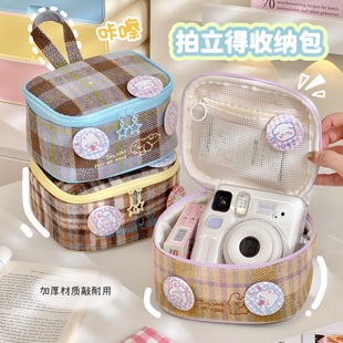 拍立得收纳包相机大疆摄影机数码产品收纳袋简约ins风便携手提女