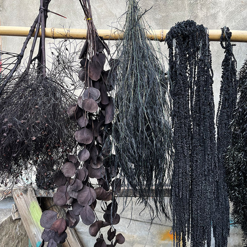 黑色系列干花永生花真花独特装饰