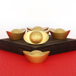 招财元宝黄铜金元宝摆件挂件仿真黄金一模一样招财进宝