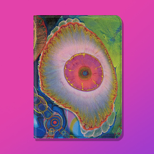 趣味艺术细胞小众ipad保护套2025带笔槽款10.2平板air5壳mini6全包防摔12.9寸10.5适用苹果ipadpro11寸保护壳