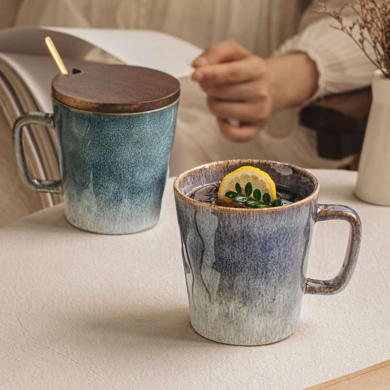 悠瓷陶瓷马克杯情侣对杯高级感