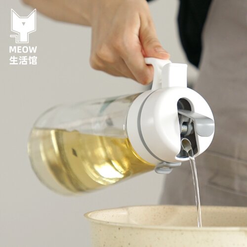 玻璃自动开合不挂油防漏油壶油瓶