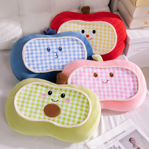苹果冰豆豆记忆棉午睡枕趴睡枕办公室抱枕学校午休枕头趴桌子靠枕