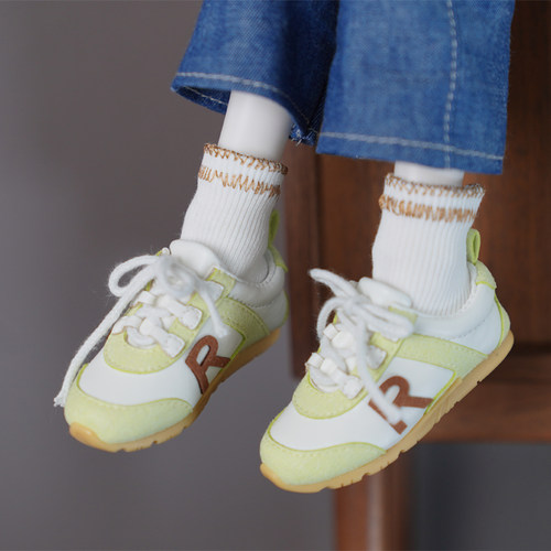 BJD 四分熊妹板鞋休闲鞋 MSD 兔豆豆拼色板鞋  现货