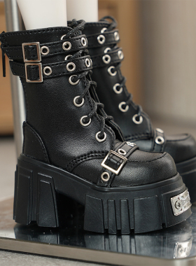 BJD娃鞋 普四胖四分娃鞋SDM熊妹MDD厚底靴子短靴  现货