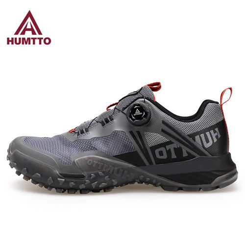 悍途黑色减震运动徒步登山鞋男士