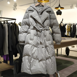 2025年新款中戏同款羽绒服女冬季高端长款过膝东北超厚极寒白鸭绒