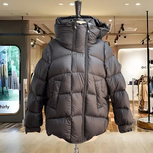 南油高端女装2025欧货高定外套款羽绒服高品质女装2025秋冬新连帽