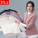 加绒七分袖 轻薄羽绒棉服女内胆新款 小棉袄保暖棉衣 2025时尚 秋冬季