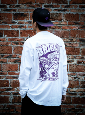 bboy 街舞 宽松t恤 嘻哈 hiphop popping 滑板 圆领长袖 涂鸦运动