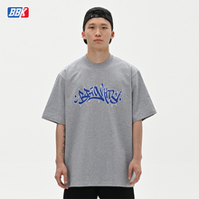 BBK 宽松T恤BBOY街舞滑板 重磅小领口短袖HIPHOP潮流运动涂鸦