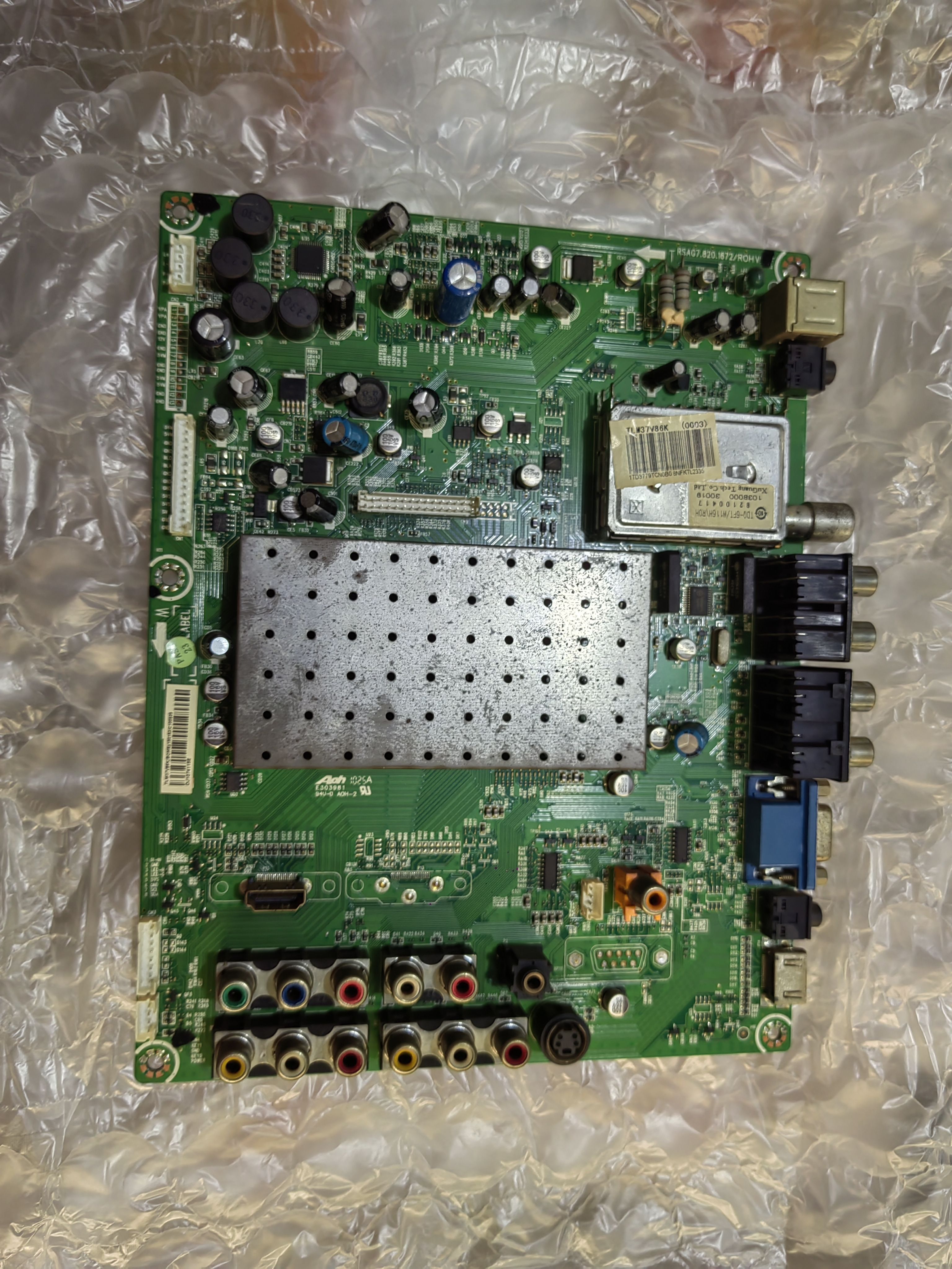 原装碎屏拆机海信TLM37V86PK(BOM8)150183主板RSAG7.820.1672