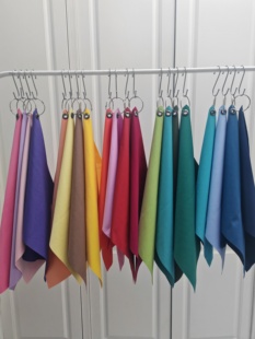 四季体系男士20测试布 形象顾问诊断工具季型冷暖测试20色布