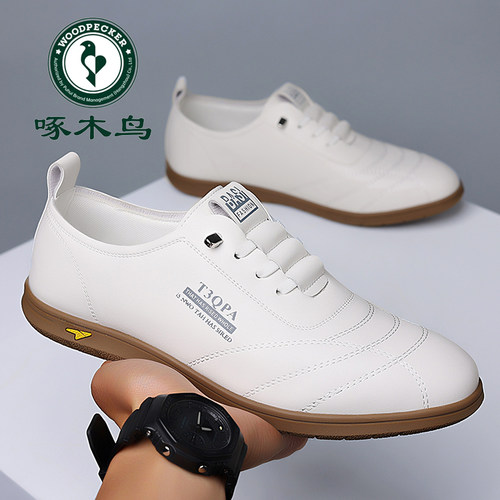 透气一脚蹬休闲鞋啄木鸟软底高端