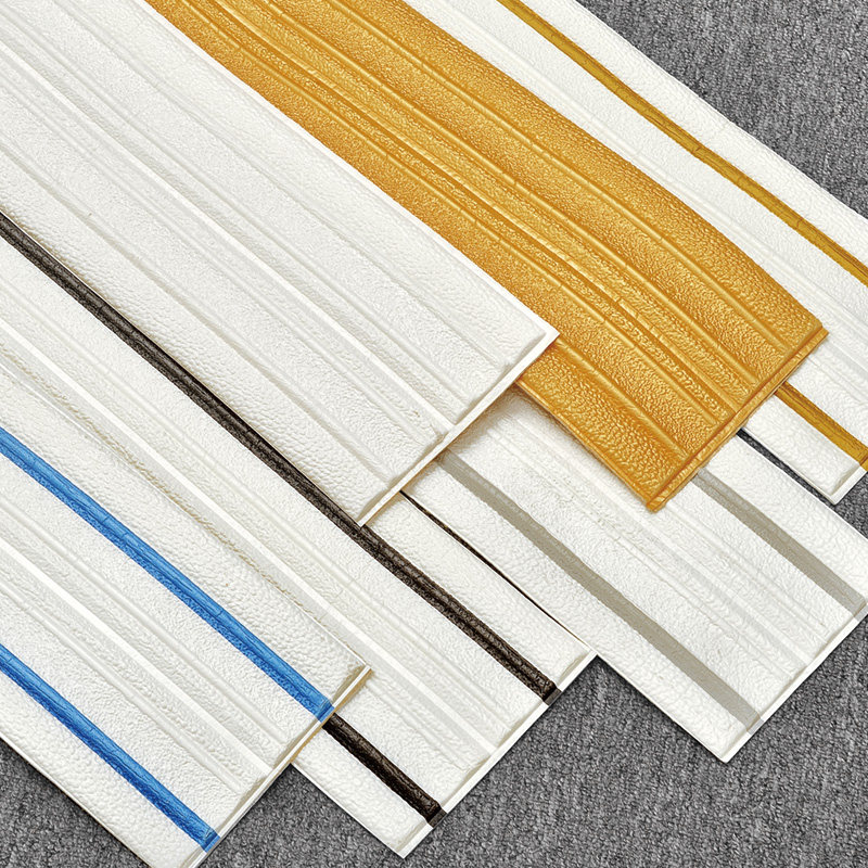 自粘顶角线墙贴背景墙纸围边框踢脚线装饰贴纸防水阴阳角线防撞条