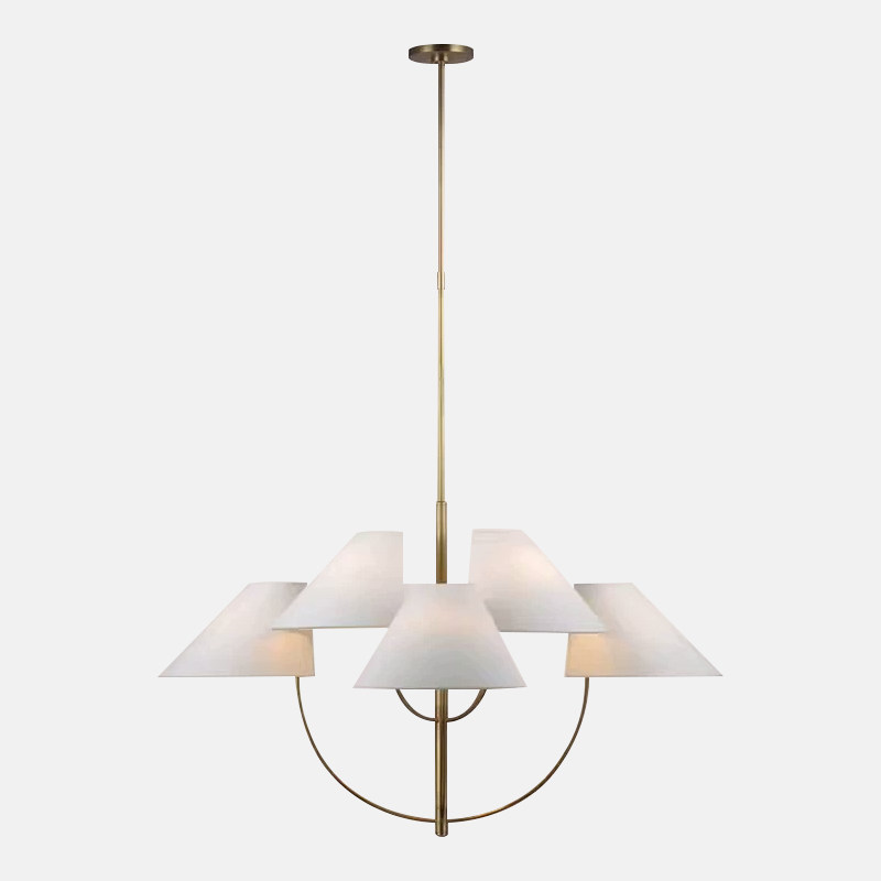 美式简约全铜卧室灯法式田园乡村民宿客厅餐厅中古过道玄关VC吊灯