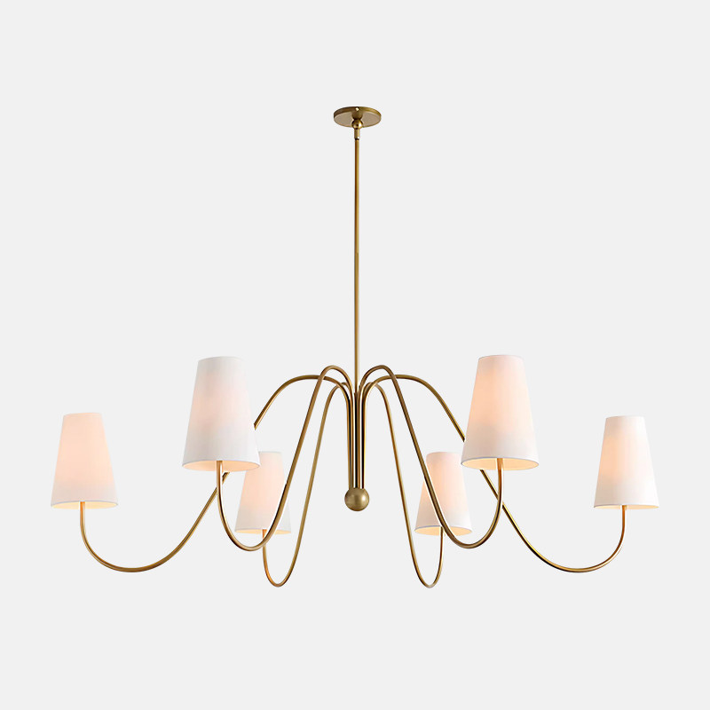 美式简约全铜客厅吊灯轻奢大气酒店餐厅法式复古餐厅卧室书房灯具,家装灯饰光源,客厅吊灯,淘宝优惠券,粉丝福利购,淘宝优惠卷