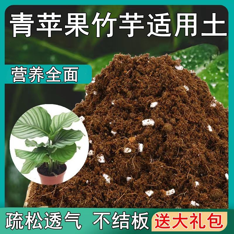 青苹果竹芋适用土疏松透气盆栽绿植专用室内营养土肥料