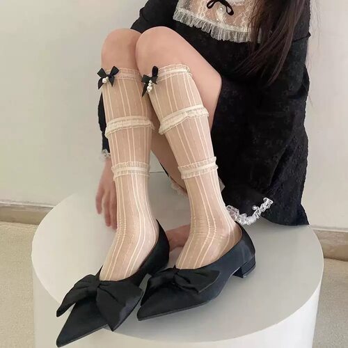 芭蕾甜美纯欲三层蕾丝花边蝴蝶珍