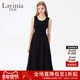 黑色针织拼接无袖 Lavinia法式 吊带小黑裙春秋款 连衣裙L41L102