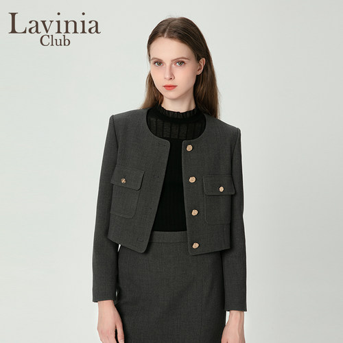 LaviniaClub气质通勤短外套