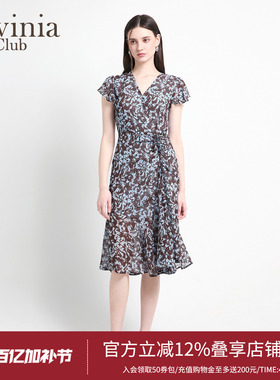 Lavinia Club/拉维妮娅2026夏季新款优雅轻熟风茶歇连衣裙R63L56R