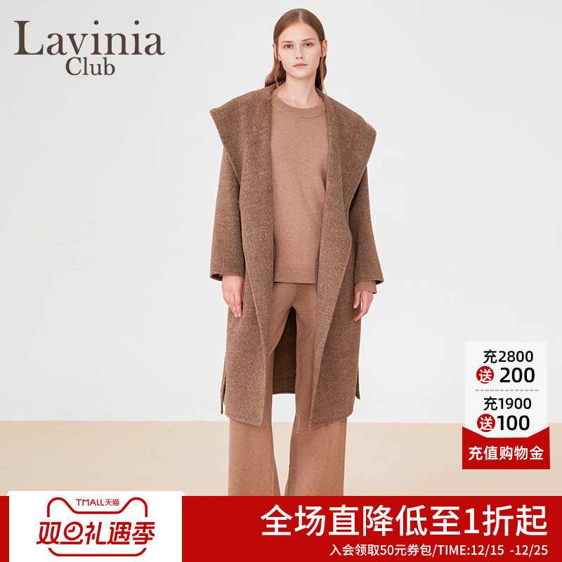LaviniaClub气质通勤毛呢大衣