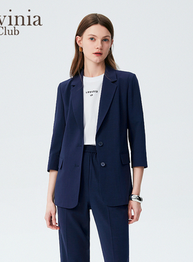 Lavinia春秋女装气质减龄西装外套女商务通勤百搭西服新款J43W03