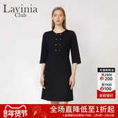 双排扣商务通勤职场气质中长款 Lavinia 连衣裙基础款 裙子R35L142