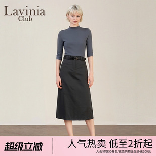 上衣打底衫 春秋季 外穿Y45Z116 气质五分袖 T恤女修身 新款 半高领中袖