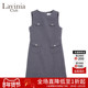 Lavinia2025秋新款 风连衣裙女F55L102 工装 时尚 气质多口袋设计无袖