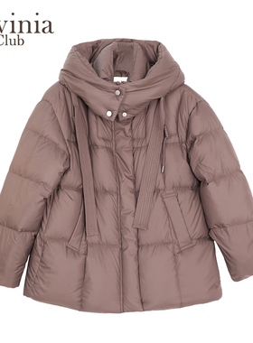 Lavinia高级感超好看面包服2025冬季新款连帽龟背羽绒服女H57Y102